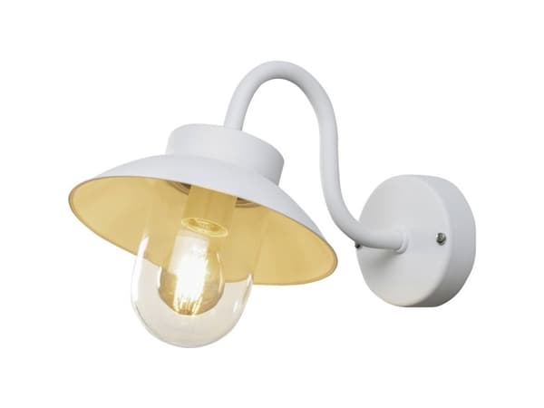 Konstsmide Vega Mini 417-250 Väggbelysning utomhus, Väggbelysning Energisparlampa, Glödlampa, LED (RGB) E27 Vit