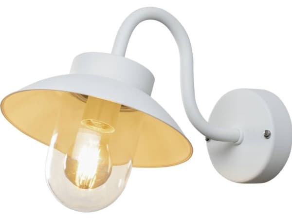 Konstsmide Vega Mini 417-250 Väggbelysning utomhus, Väggbelysning Energisparlampa, Glödlampa, LED (RGB) E27 Vit