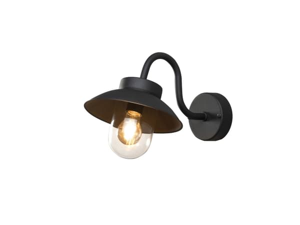 Konstsmide 417-750, Utendørs veggbelysning, Sort, Aluminium, IP44, Fasade, I