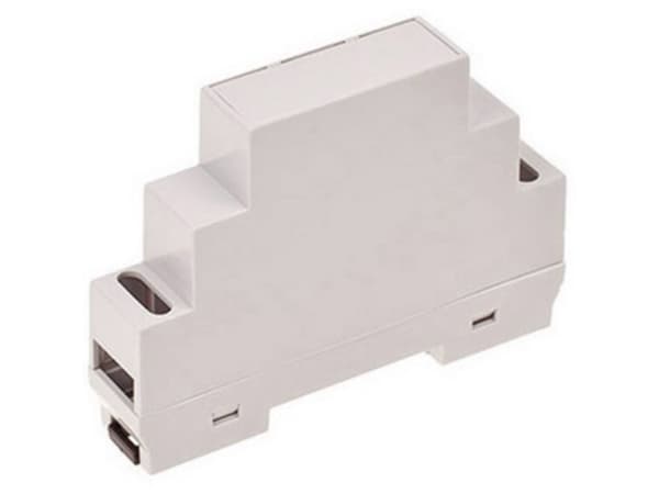 TRU COMPONENTS TC-7910912 DIN-skinnekabinet 17 x 90 x 65 ABS-V0 Grå 1 stk