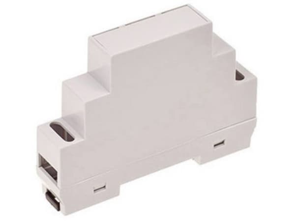 TRU COMPONENTS TC-7910912 DIN-skinnekabinet 17 x 90 x 65 ABS-V0 Grå 1 stk