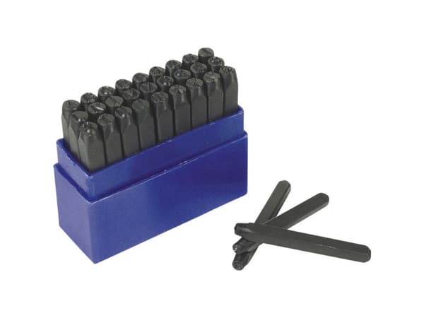 Brüder Mannesmann M 244-10 27-osainen iskukirjainsarja Kirjainten korkeus: 10 mm