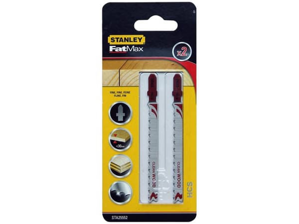 Stanley FATMAX sticksågsblad T 2st för PVC trä STA25552