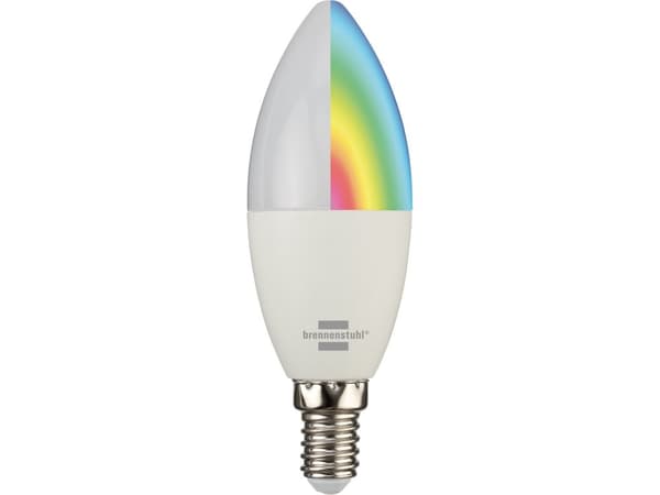 Brennenstuhl 1294870140, Älylamppu, Valkoinen, Wi-Fi, LED, E14, Multi