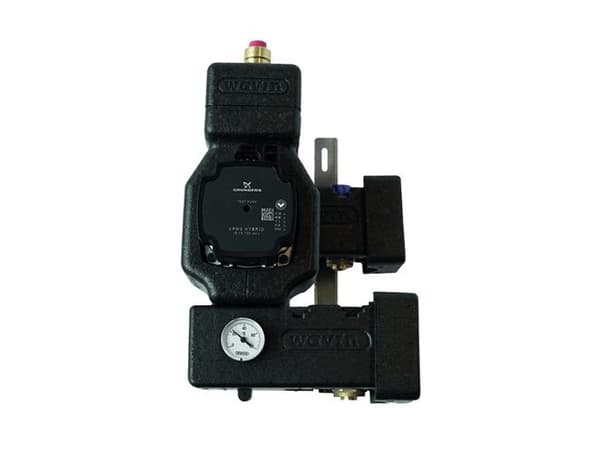 Wavin Minishunt 1kreds ,Isoleret, Med Grundfos UPM3Hybrid 15-70 pumpe