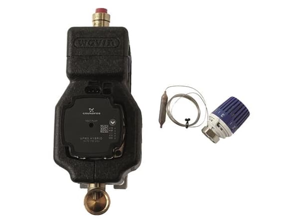 Wavin Parallell shunt - Isol,UPM3Hy 15-70 pumpe