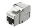 Miniatyrbild 1 av 3: Lanview - Modulär insättning - Cat 6, shielded, flip - CAT 6 - RJ-45 - silver