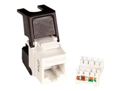 Lanview PRO - Modulaarinen sisäkkäin - Cat 5e, suojaamaton, käännettävä - CAT 5e - UTP - RJ-45 - musta, valkoinen