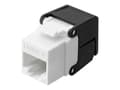 Miniatyrbilde 1 av 3: Lanview - Modulinnlegg - Cat 5e, unshielded, flip - CAT 5e - UTP - RJ-45 - svart, hvit