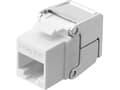 Pikkukuva 3 / 3: Lanview - Modulaarinen insertti - Cat 6a, ei-näytettävä, käännettävä - CAT 6a - UTP - RJ-45 - valkoinen, hopea