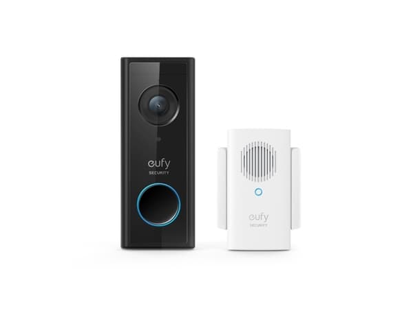 Eufy Video Doorbell 1080p, Musta, Valkoinen, Koti, IP65, 1600 x 1200 pikseliä, 5 m, 1080p