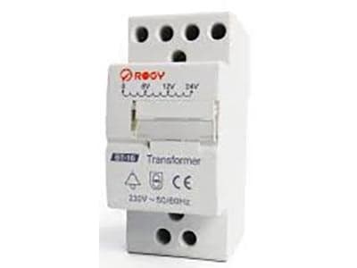 EZVIZ-muuntaja video-ovikelloon DB1 ja DB1C. 230v AC, lähtöjännite 8/12/24V AC, 9VA. DIN-kiskoon asennettavaksi.