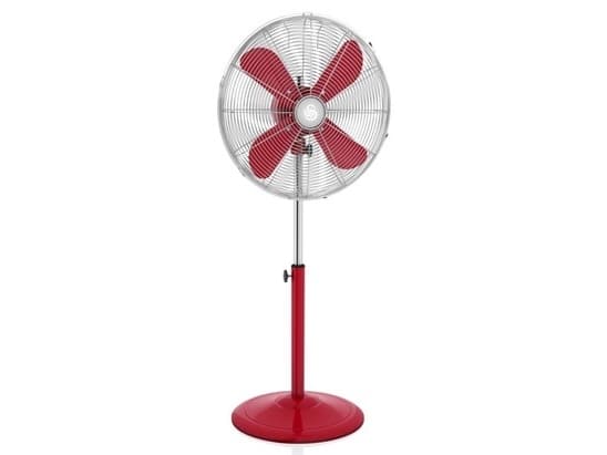Swan Retro SFA12610RN - Jääkaappituuletin - lattialle seisova - 40,6 cm - punainen