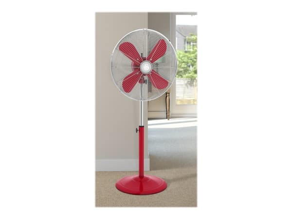 Swan Retro SFA12610RN - Kjølevifte - frittstående - 40.6 cm - rød