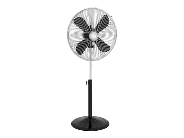 Swan Retro, Kotitaloustuuletin lavoilla, Musta, Lattia, Metalli, Muovi, 40,6 cm, Rotaatio