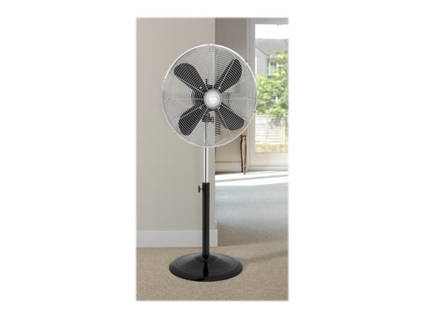 Swan Retro, Kotitaloustuuletin lavoilla, Musta, Lattia, Metalli, Muovi, 40,6 cm, Rotaatio