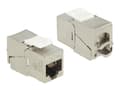 Miniatyrbild 1 av 5: Delock Keystone module - Modulär insättning - CAT 6a - STP - RJ-45 (paket om 24)