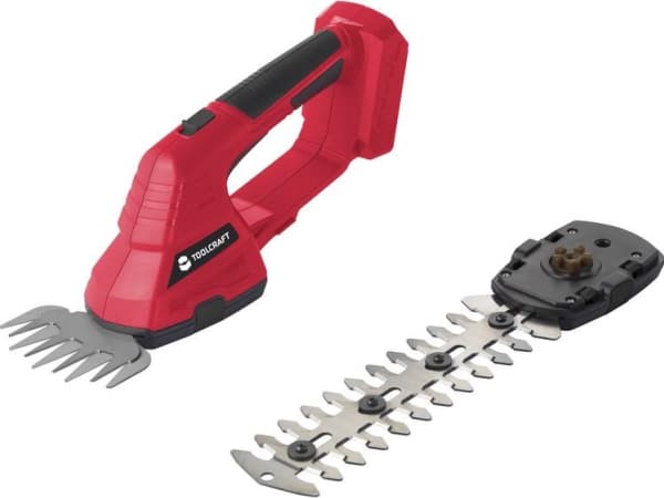 TOOLCRAFT GBS-L118 / TAWB-200 Græstrimmer Batteridrevet uden batteri, uden oplader, inkl. græs- og hækkesaksudstyr 20 V Litium