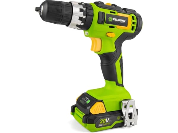Fieldmann FDUV 70115-A, Boremaskin med pistolgrep, Nøkkelløs, 1300 RPM, 35 Nm, Batteri, Lithium-Ion (Li-Ion)