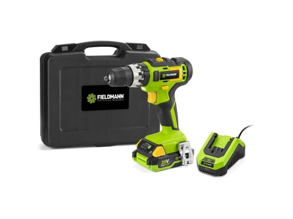 Fieldmann FDUV 70115-A, Boremaskin med pistolgrep, Nøkkelløs, 1300 RPM, 35 Nm, Batteri, Lithium-Ion (Li-Ion)