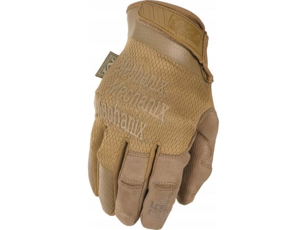 Mechanix Wear Mechanix Speclialty 0.5 Coyote XL handskar. 0,5 mm handflata. Kardborreband, syntetiskt läder, TrekDry®, Lycra