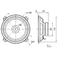 Miniatyrbild 2 av 2: Visaton FR 13 - 4 Ohm 5 tum 13 cm Bredbandshögtalarelement 30 W 4 Ω Inbyggnadshögtalare