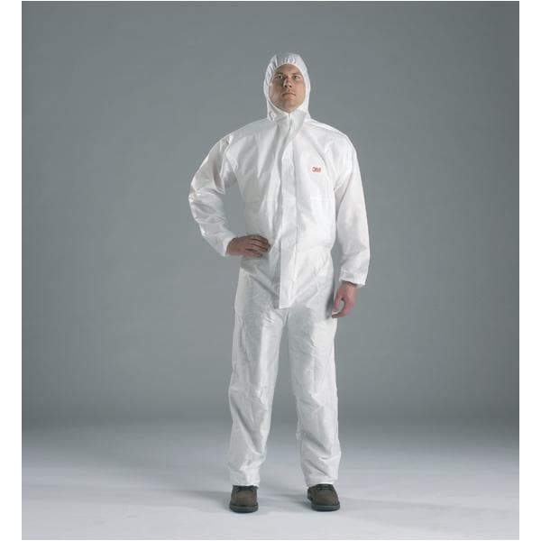 3M 4520, Vit, XL, Vuxen, Unisex, Dragkedja, Front