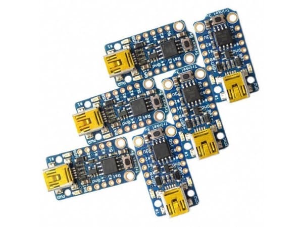 Adafruit 1509 Udviklingsboard Trinket 6-Pack - 3 x 3.3V and 3 x 5V Trinkets AVR® ATtiny ATtiny85