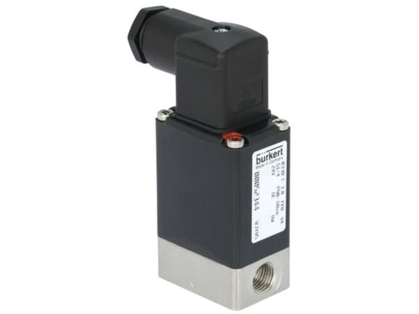 Bürkert 141935 2/2-vejs Direkte styret ventil 230 V/AC G 1/4 muffe Nominel dimension 4 mm Kabinetmateriale Edelstahl (value.1391400) Forseglingsmater
