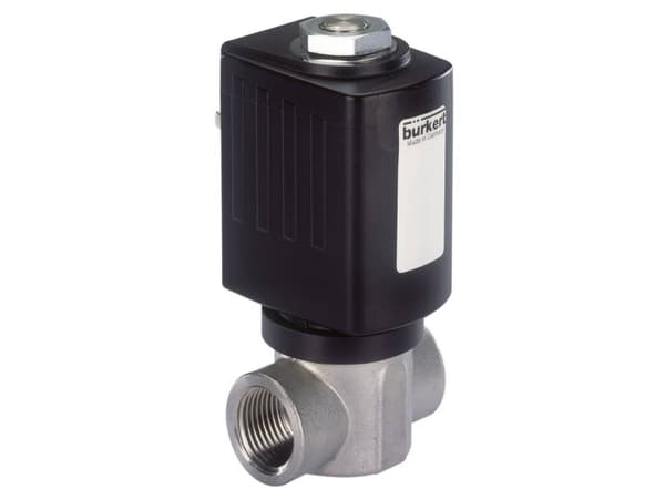 Bürkert 178276 2/2-vejs Direkte styret ventil 24 V/AC G 1/2 muffe Nominel dimension 6 mm Kabinetmateriale Edelstahl (value.1391400) Forseglingsmateri