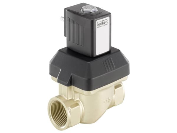Bürkert 221641 2/2-vejs Servostyret ventil 230 V/AC G 3/4 muffe Nominel dimension 20 mm Kabinetmateriale Messing (value.1391473) Forseglingsmateriale