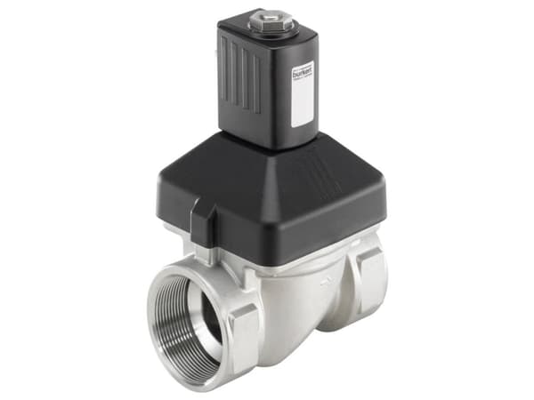 Bürkert 228440 2/2-vejs Servostyret ventil 24 V/AC G 2 muffe Nominel dimension 40 mm Kabinetmateriale Edelstahl (value.1391400) Forseglingsmateriale