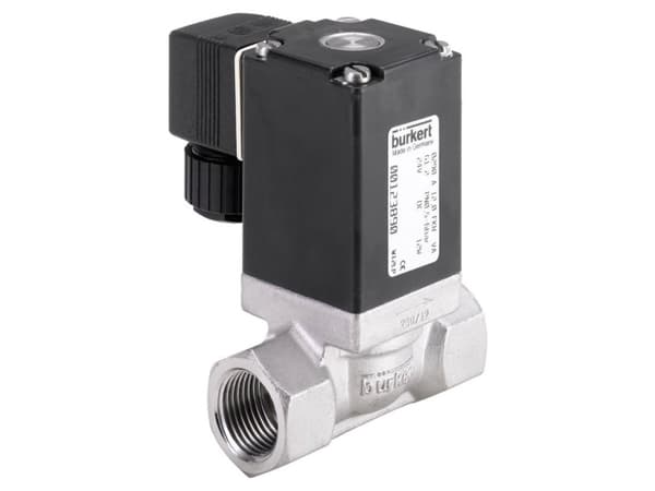 Bürkert 65025 2/2-vejs Direkte styret ventil 230 V/AC G 3/4 muffe Kabinetmateriale Edelstahl (value.1391400) Forseglingsmateriale EPDM
