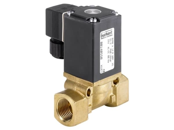 Bürkert 69138 2/2-vejs Direkte styret ventil 110 V/AC G 3/4 muffe Kabinetmateriale Messing (value.1391473) Forseglingsmateriale EPDM