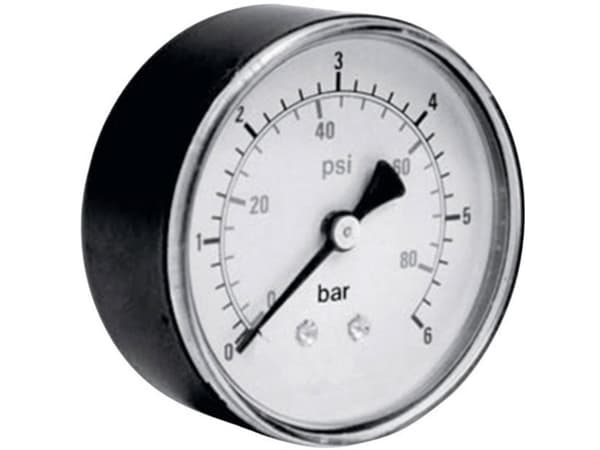 ICH 306.40.10 Painemittari Takapuoli 0-10 bar Ulkokierre 1/8 "