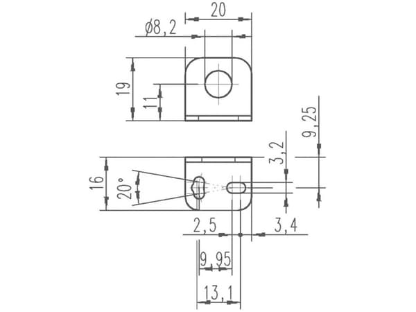 Leuze Electronic Monteringsvinkel BT D08M.5 50113550 1 stk
