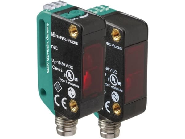 Pepperl &amp; Fuchs Yksisuuntainen valokenno OBE12M-R100-S2EP-IO-V31 OBE12M-R100-S2EP-IO-V31 Vastaanotin, Lähetin Korkeajännite, Pimeäkytkentä, Trimm