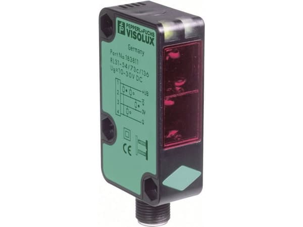 Pepperl+Fuchs Refleksionsfotocelle RL31-54/73C/136 RL31-54/73C/136 Mørk-koblende, Polarisationsfilter 1 stk