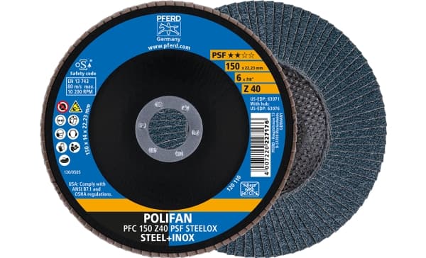 PFERD 67764150, 15 cm, 10200 rpm, 40 g, 10 kpl, 10 kpl