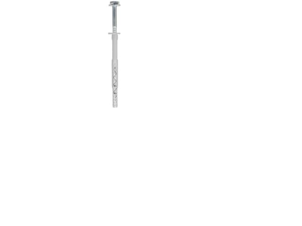 Fischer 522720, Kit med skruv och väggplugg, Betong, Metall, Plast, Grå, 100 mm, 1 cm