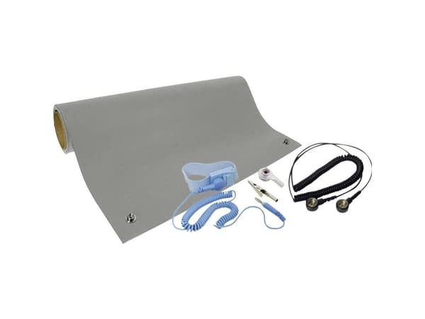 Quadrios ESD-pöytämattosarja Harmaa (L x S) 600 mm x 900 mm