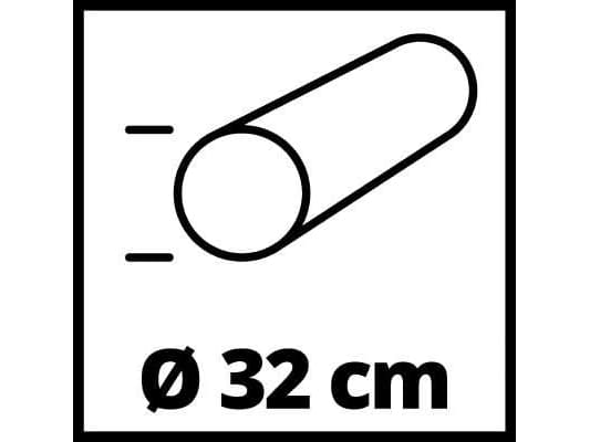 Einhell GC-GR 57, Manuell gressklipper, 57 cm, 32 cm, 10,5 kg, Sort, Rød