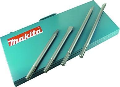 Makita - Mejselsats - rak, spetsig - 4 delar - 24 mm - SDS-max - längd: 280 mm, 400 mm - för Makita DHR243, DHR243RTJ
