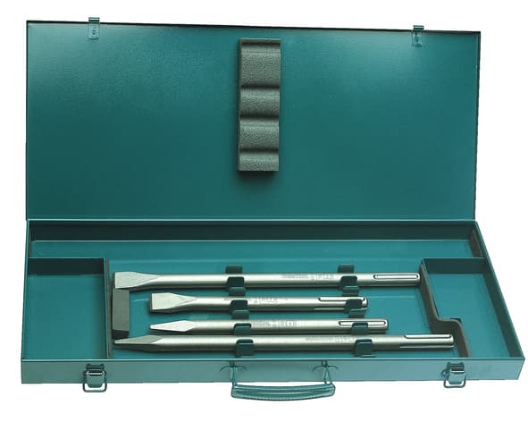 Makita - Mejselsats - rak, spetsig - 4 delar - 24 mm - SDS-max - längd: 280 mm, 400 mm - för Makita DHR243, DHR243RTJ