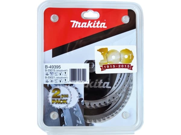 Makita - Pyörösahanteräsarja - 2 kpl - 165 mm - 56 hammasta