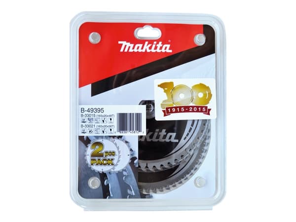 Makita - Pyörösahanteräsarja - 2 kpl - 165 mm - 56 hammasta