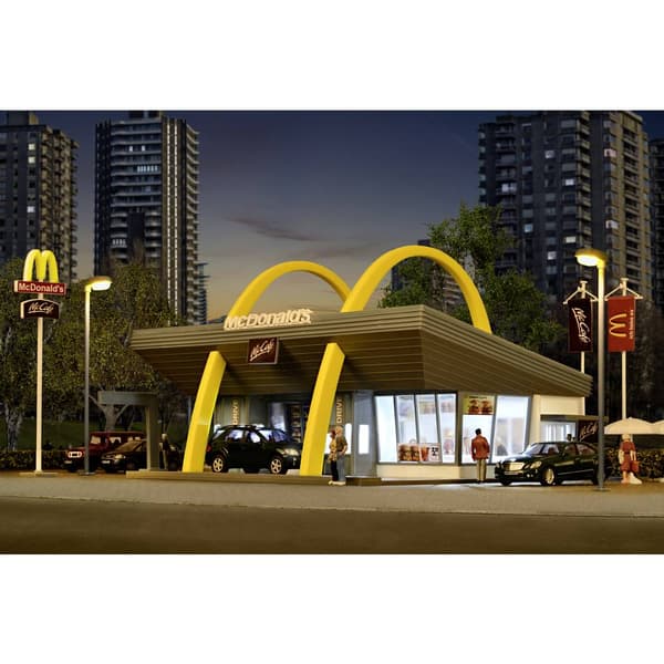 McDonald's snabbmatsrestaurang H0 Vollmer 43634