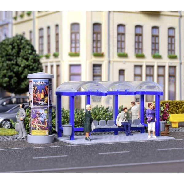 Deko-set busshållplats H0 Kibri 38142