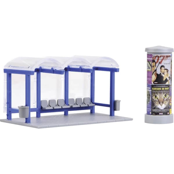 Deko-set busshållplats H0 Kibri 38142