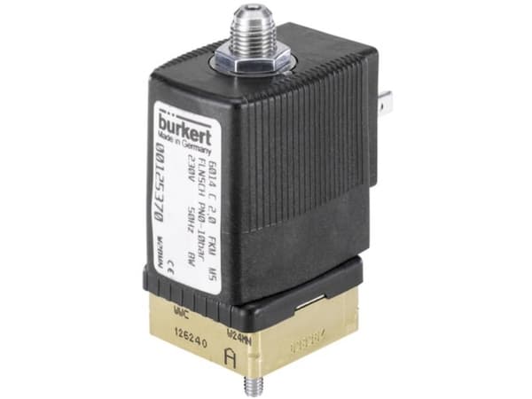 Bürkert Løfteankerventil 125366 6014 230 V Flange, G 1/8 Nominel dimension 1.5 mm Direkte virkende 1 stk